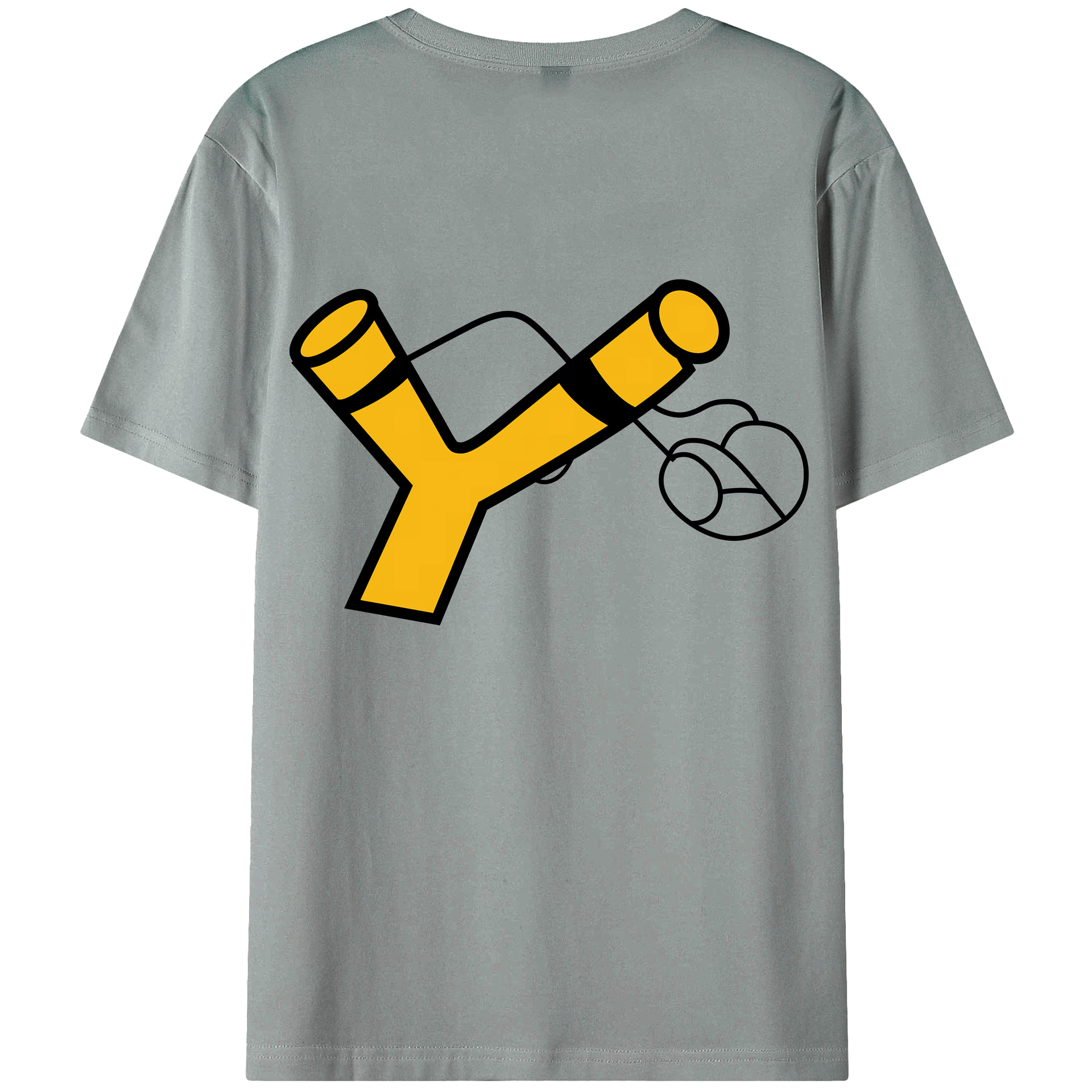 （画像用） Angry Birds アングリーバード 綿100％ メンズ半袖Tシャツ（バックプリント） 通気性